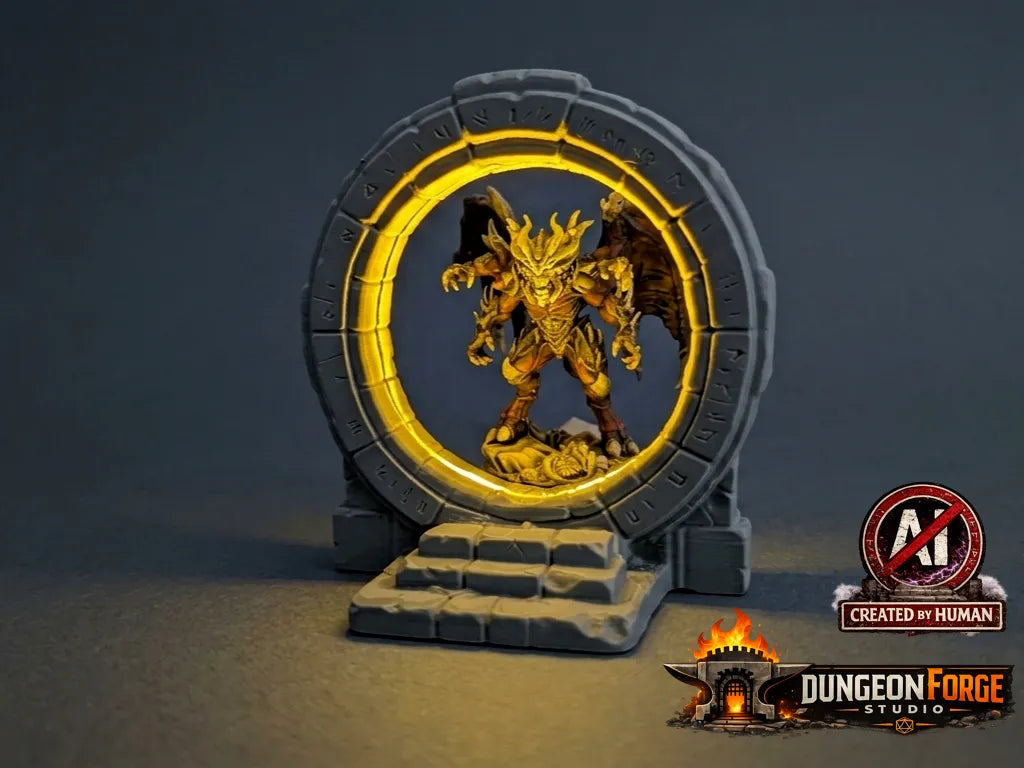 Terrain de portail LED illuminé – D&D dnd RPG - Jeux Print
