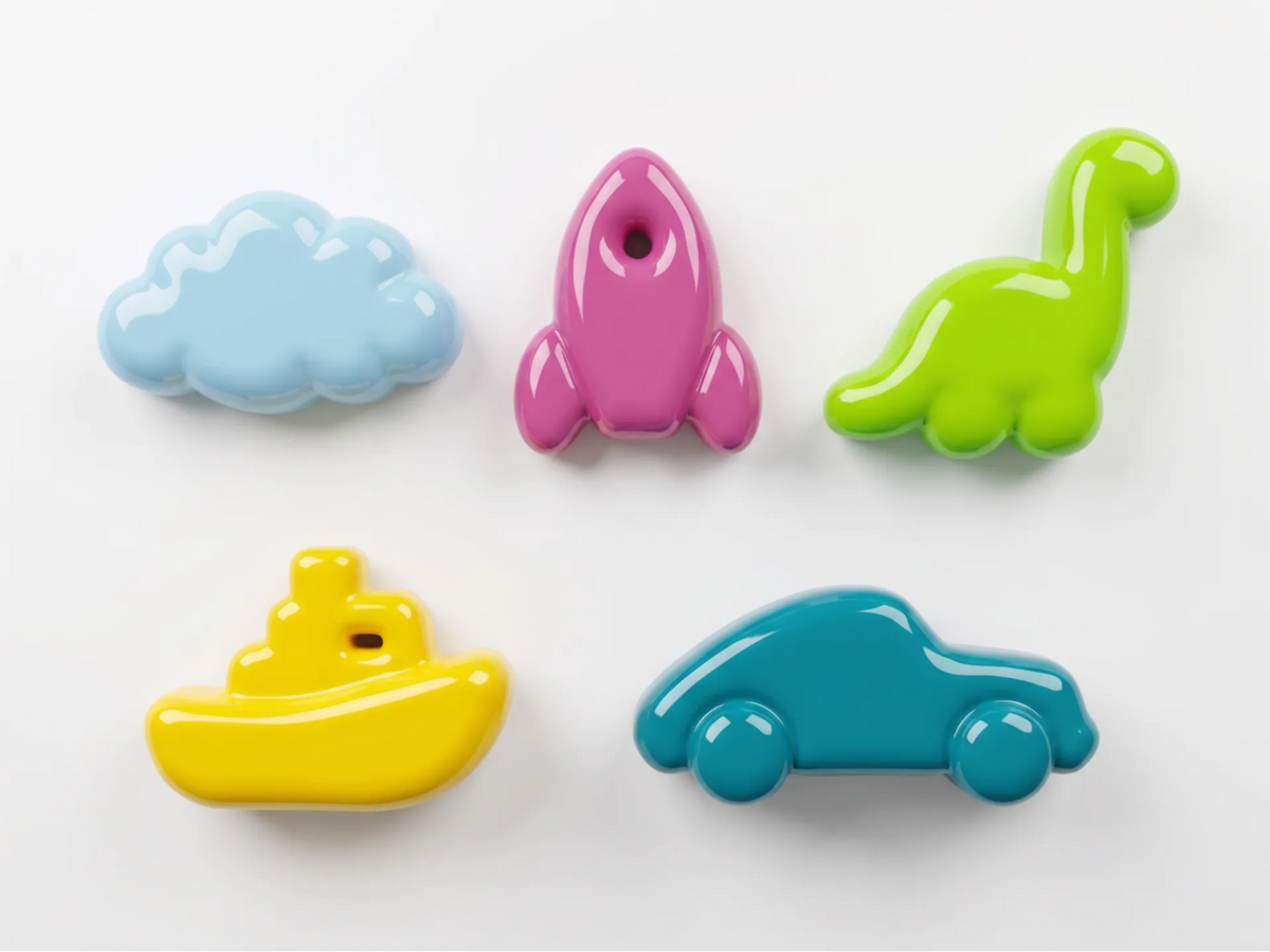 Décorations à bulles (Nuage, Fusée, Dino, Bateau et Voiture) - Auto Print