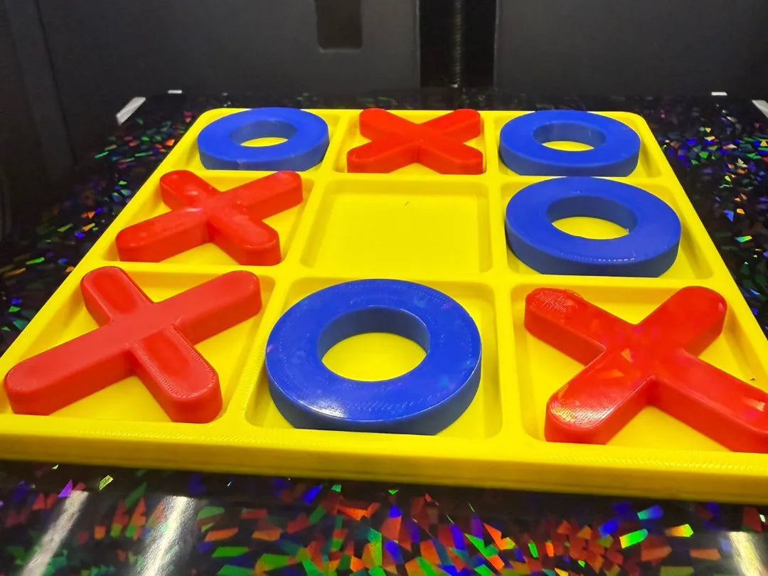 Jeu de Tic-tac-toe géant 3D éducatif pour enfants Montessori - Jeux Print