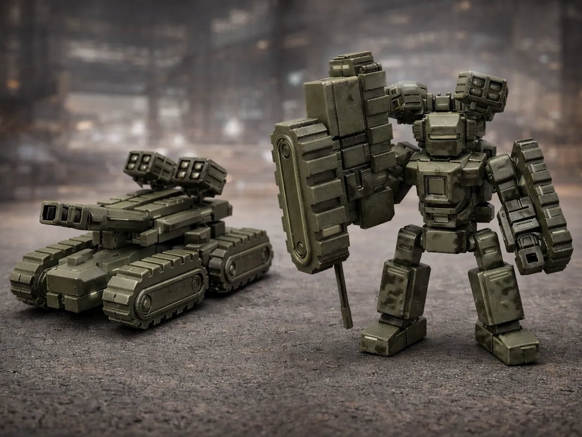 Mecha Char Transformable - Figurine Print