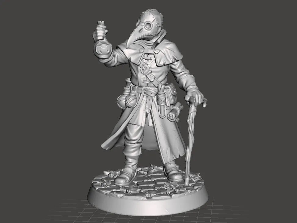 D&D Docteur de la Peste Alchimiste - Cosplay Print
