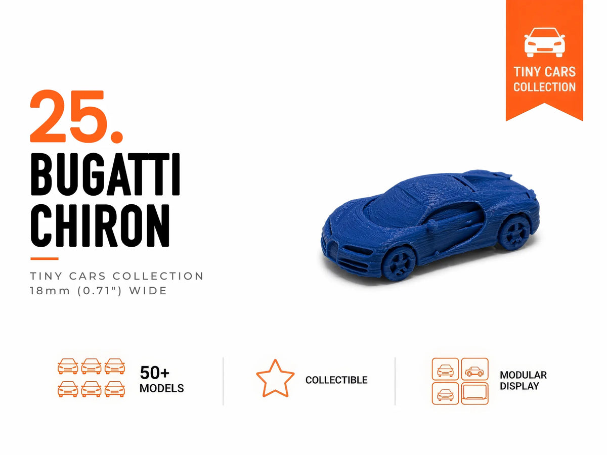 Bugatti Chiron Miniature - Série Mini Voitures - Auto Print