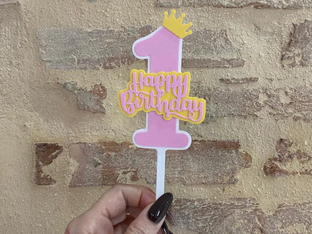 Décor de gâteau pour 1er anniversaire - Fêtes Print