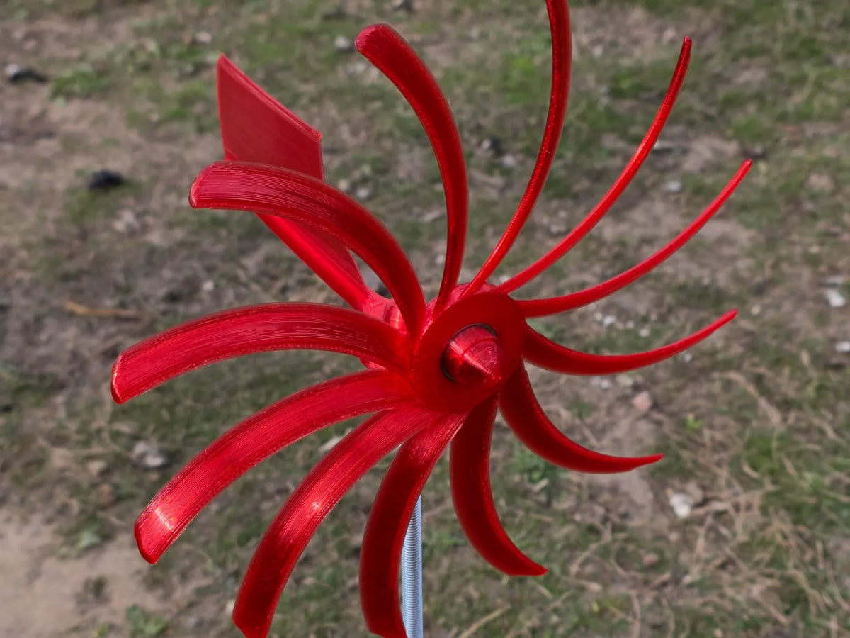 Éolienne décorative spirale pour jardin - Art Print