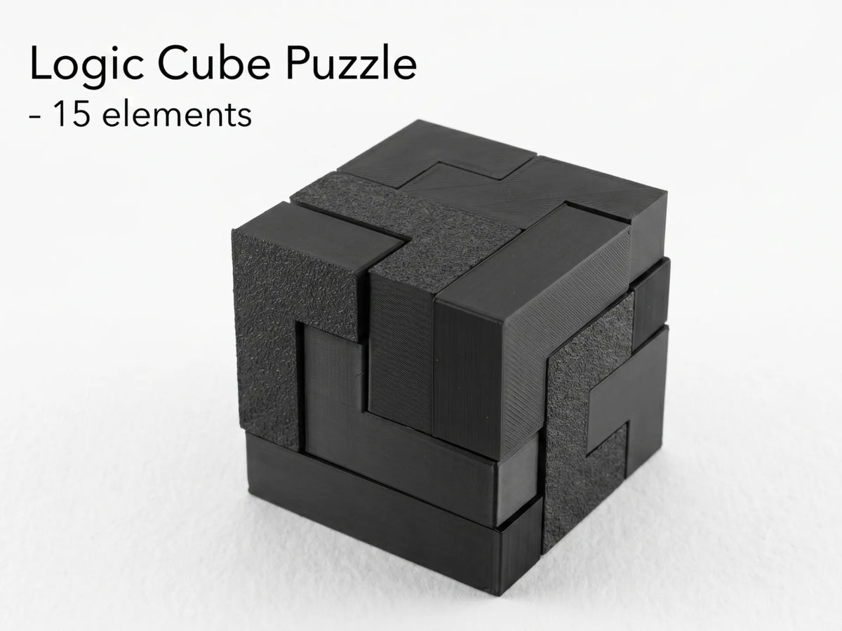 Casse-tête Cube Logique - 15 éléments - Jeux Print