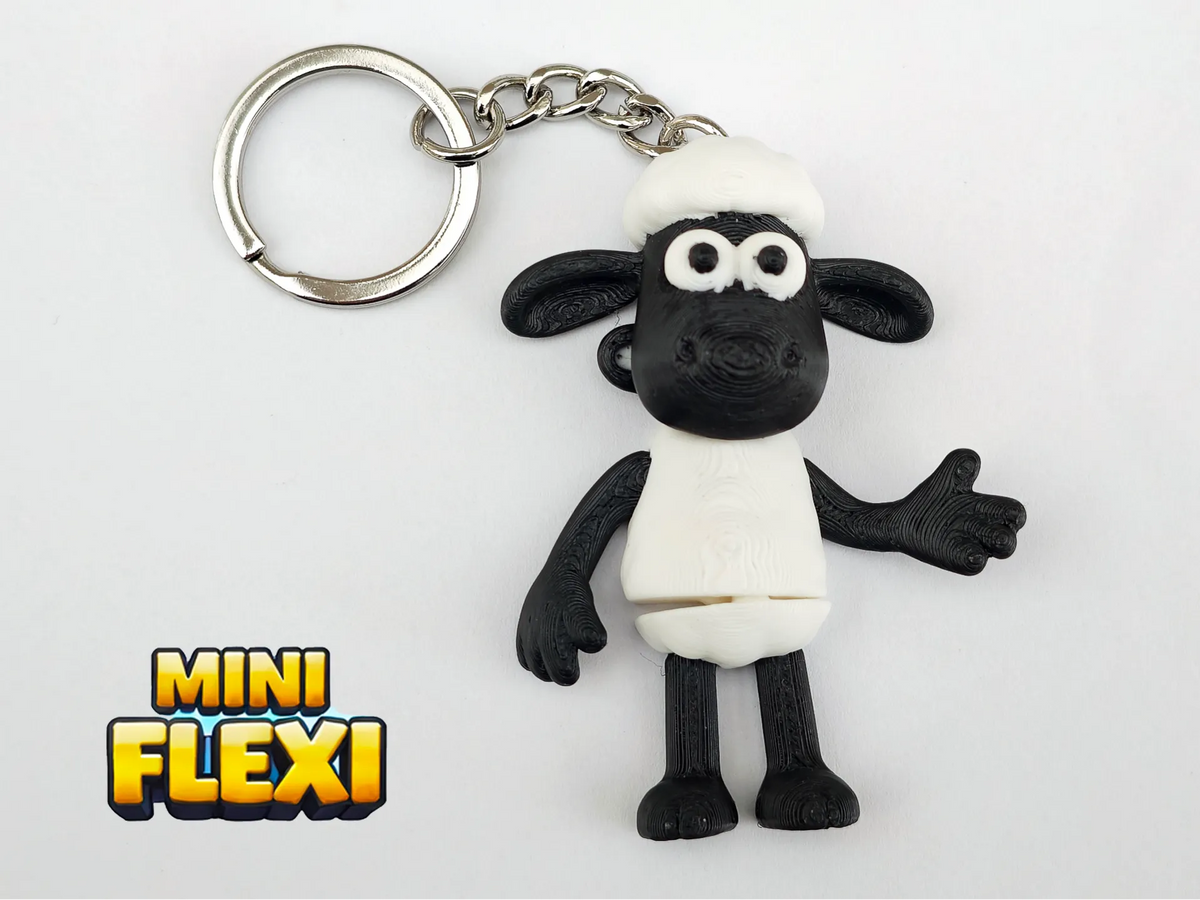 Shaun le mouton mini flexible - porte-clés - Figurine Print