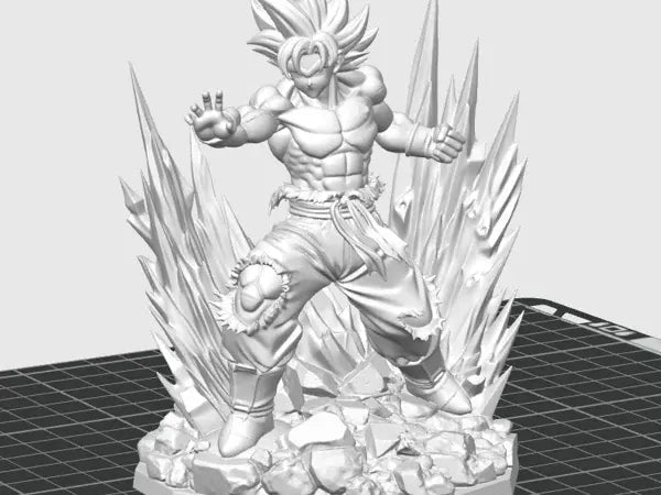 Figurine épique Goku Ultra Instinct Dragon Ball - Figurine Print