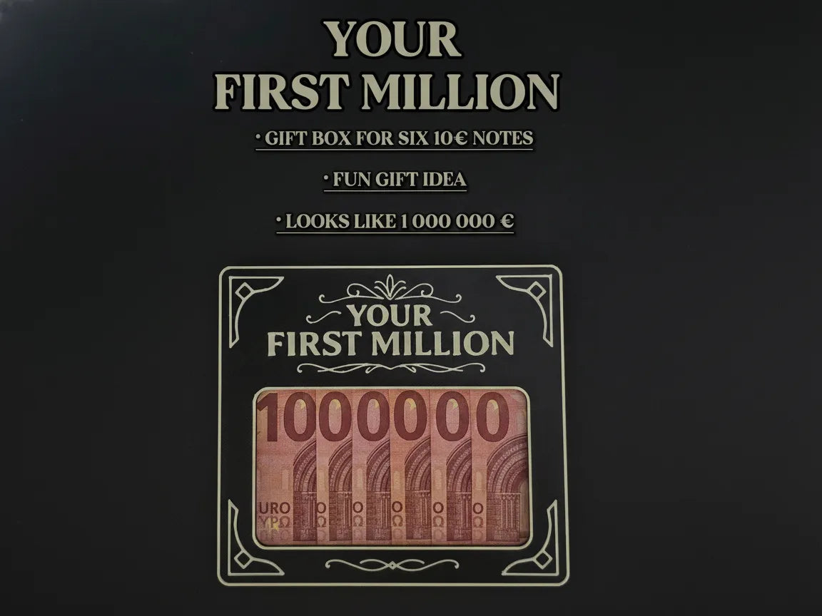 Votre Premier Million – Boîte Cadeau Monnaie - Cadeau Print
