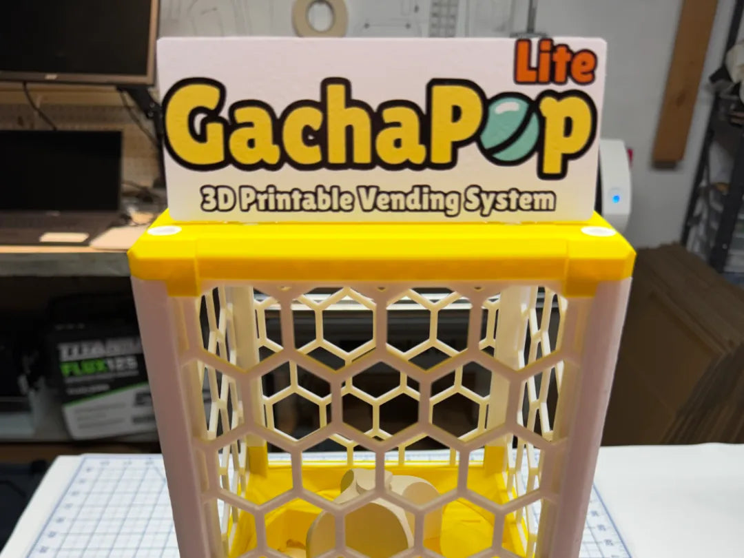 Support d'enseigne monté sur le dessus pour le GachaPop Lite - NFC Print