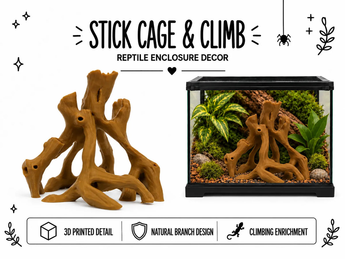 Cage à bâtonnets, cachette pour reptile, cachette pour petits animaux - Pet Print
