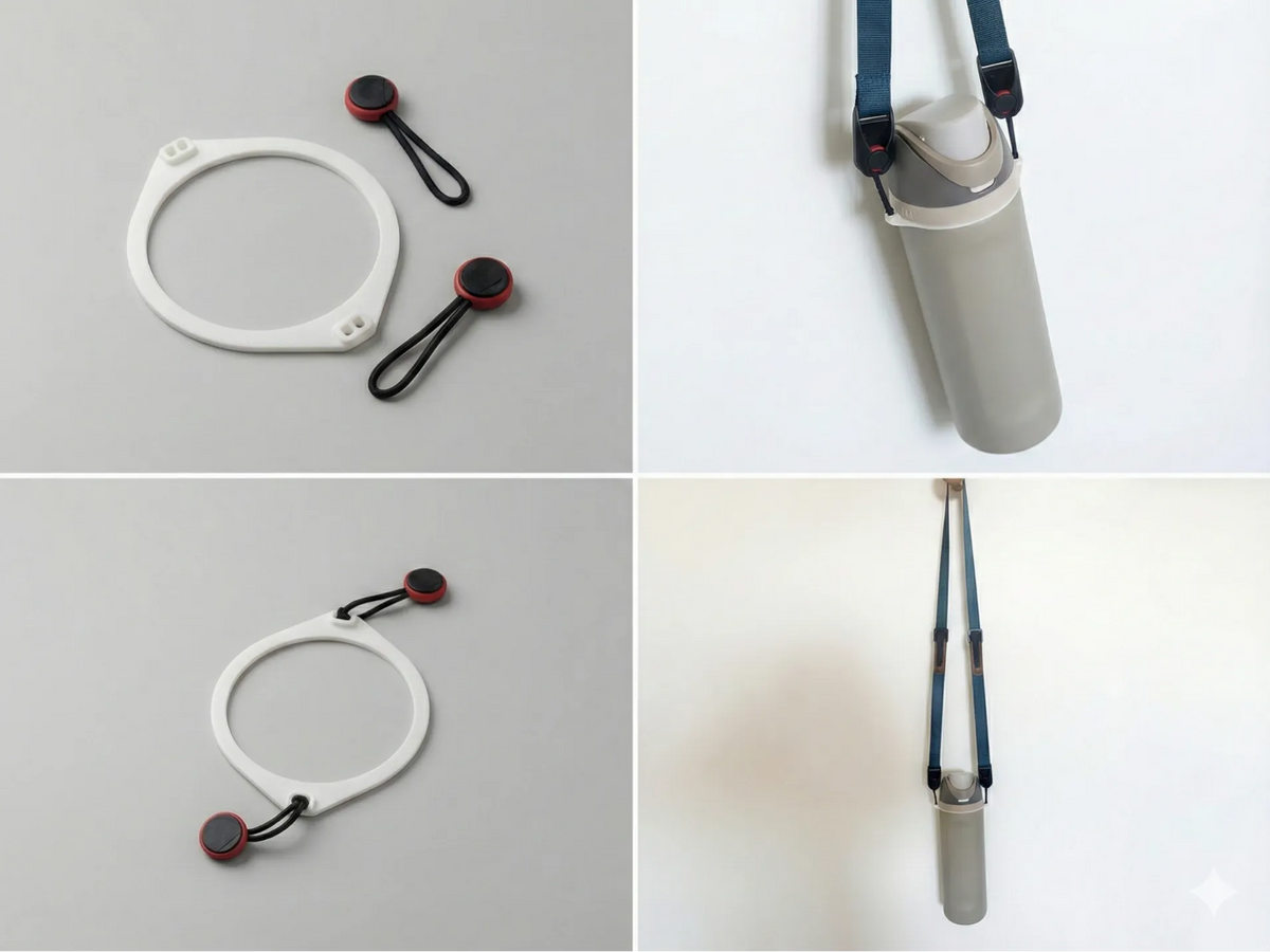 Support de sangle croisée pour bouteille Owala Freesip - Vélo Print