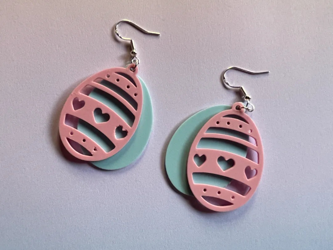 Boucles d'oreilles Œufs de Pâques - Bijoux Print