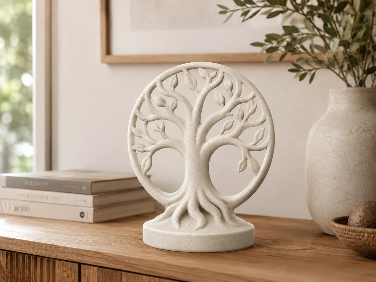 Statue de l'Arbre de Vie – Sculpture Décorative Élégante - Art Print