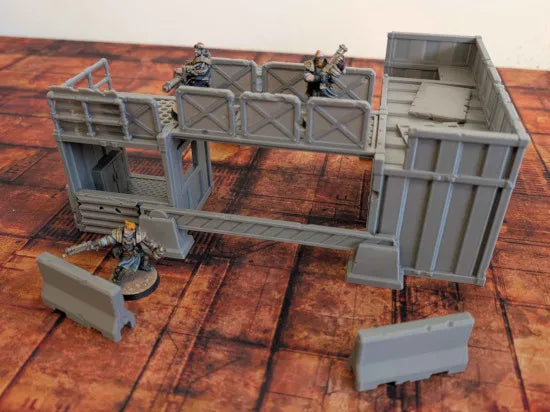 Checkpoint Alpha – Terrain de wargame de science-fiction - Maquette Print