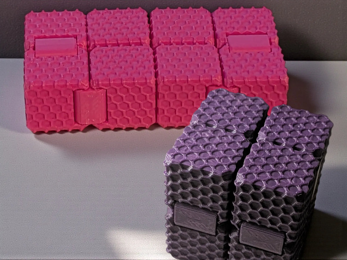 Cube infini à texture hexagonale - Jeux Print
