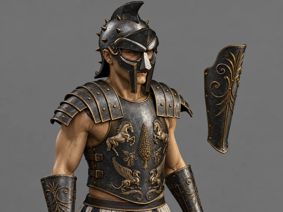 Tenue DE Cosplay Portable Armure + Épée de Gladiateur Russell C. - Cosplay Print
