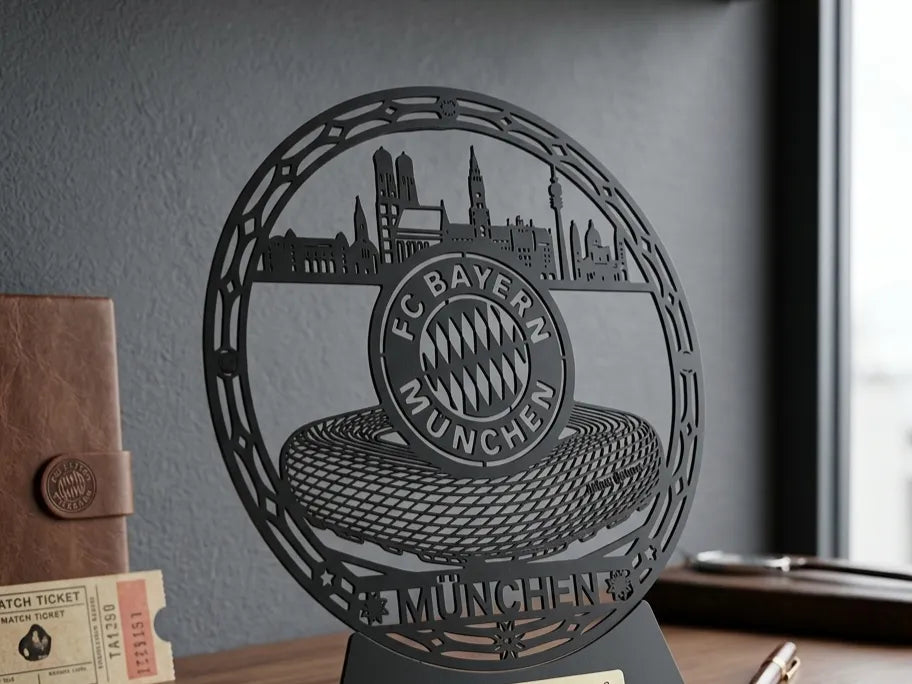 FC Bayern München Skyline Allianz Arena Art mural - Voyage Print