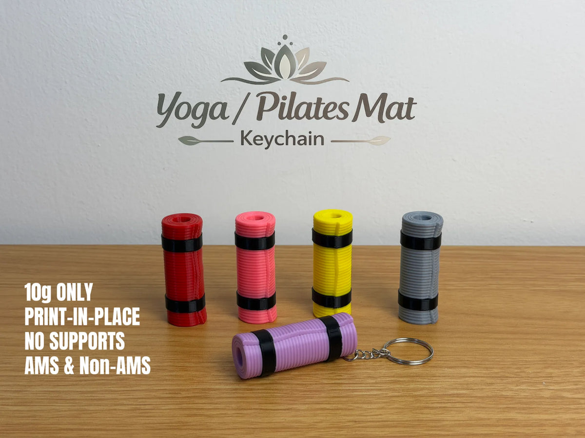 Porte-clés mini tapis de Yoga / Pilates - Sport Print