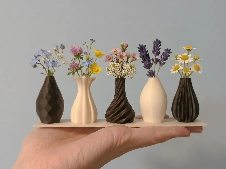 Lot de 5 mini vases à bourgeons - Maison Print