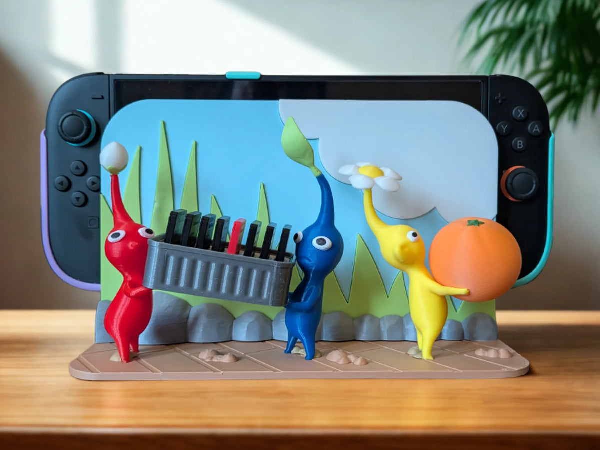 Dock Switch 2 Pikmin - Tech Print
