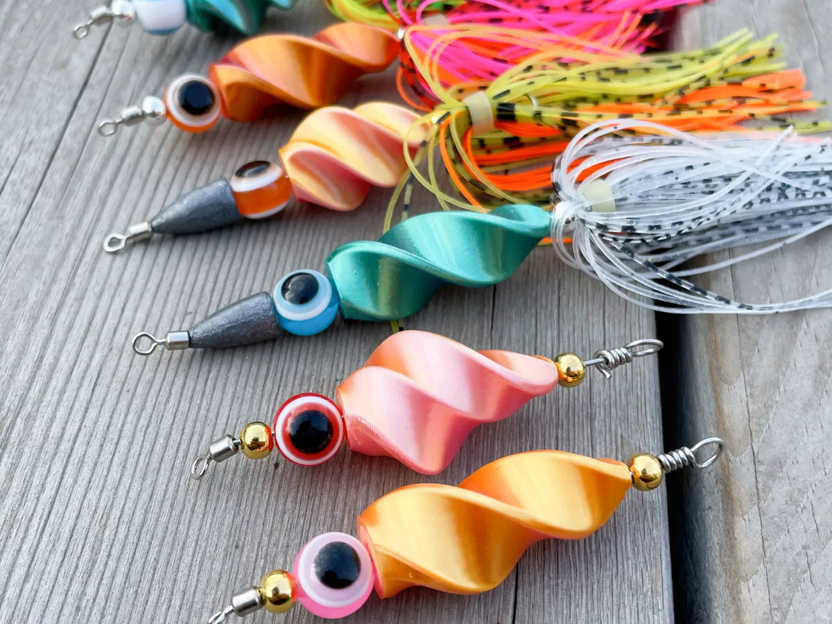 Kit de fabrication de leurres de pêche rotatifs, spinner, leurres pour achigans - Outdoor Print