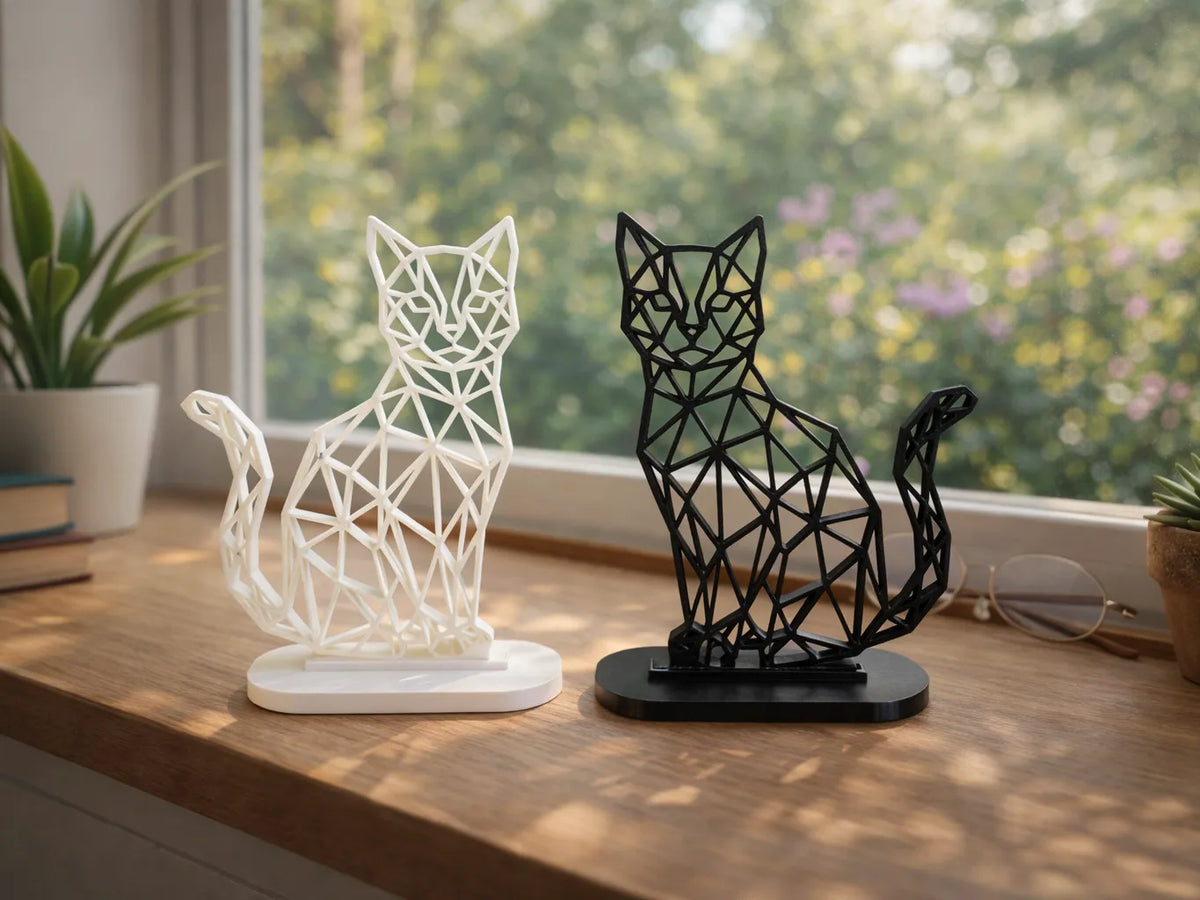 Décoration Chat Low Poly - Art Print