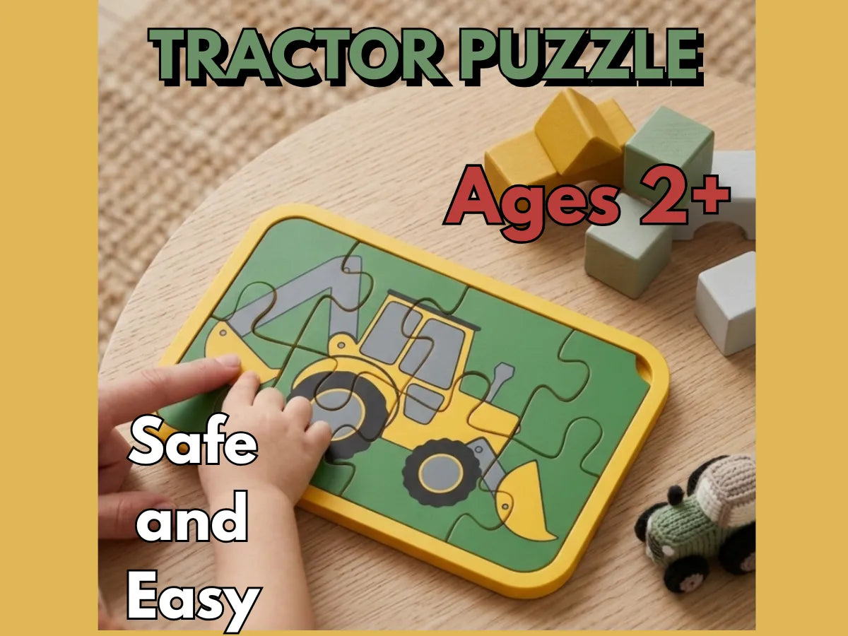 Puzzle Tracteur pour tout-petits (2 ans et plus) - Bébé Print