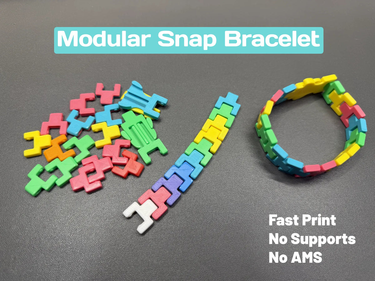 Bracelet modulaire à clipser - Bijoux Print