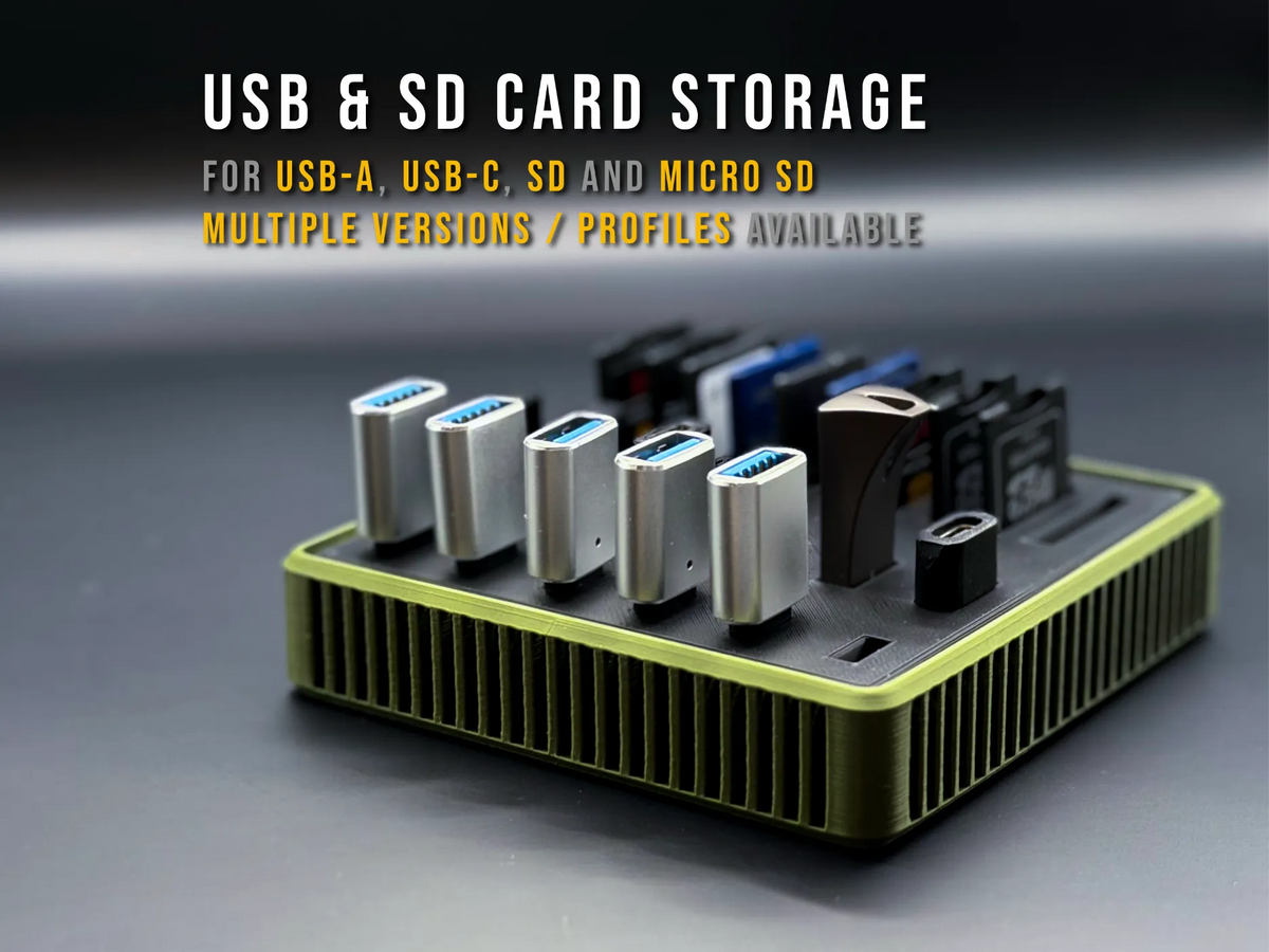 Support pour cartes USB-C, USB-A, SD et Micro SD - Tech Print