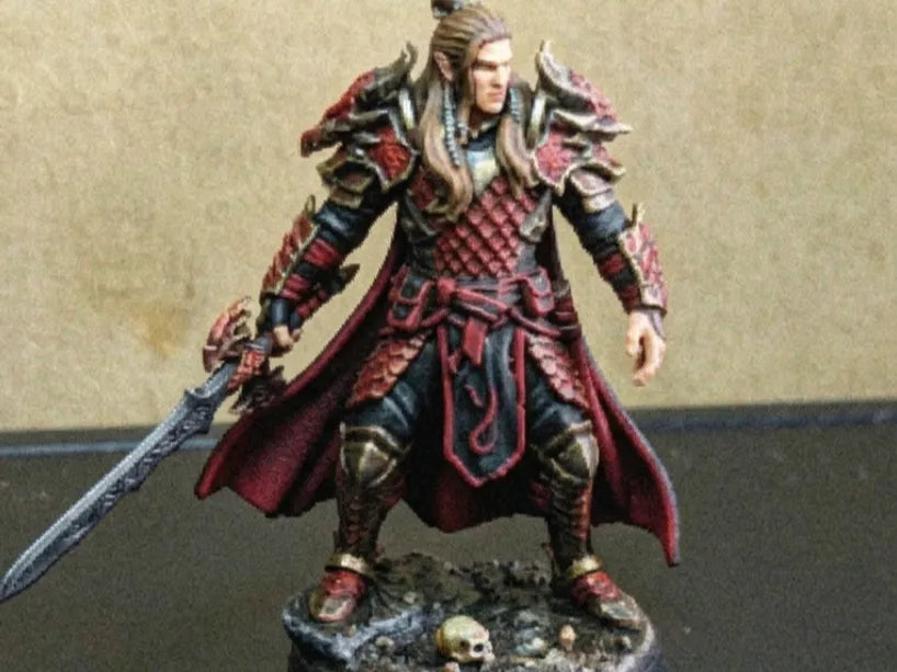 Figurine D&D - Dragon Combattant / Guerrier - Figurine Print