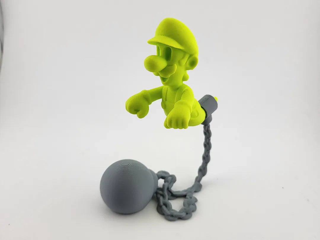 Fantôme de Luigi's Mansion, figurine enchaînée – Esprit flottant - Figurine Print