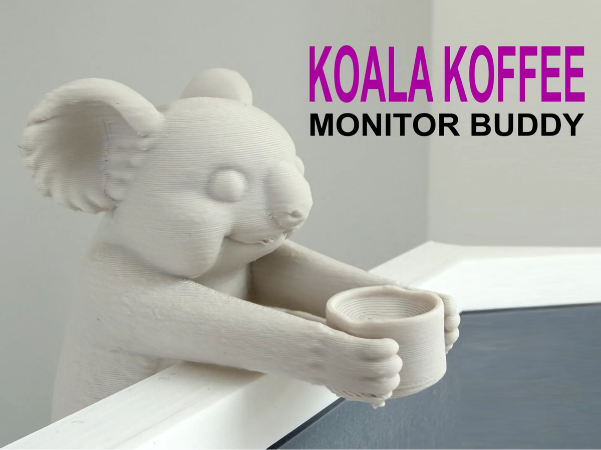 Koala avec son Koffee (Café) pour Moniteur - Figurine Print