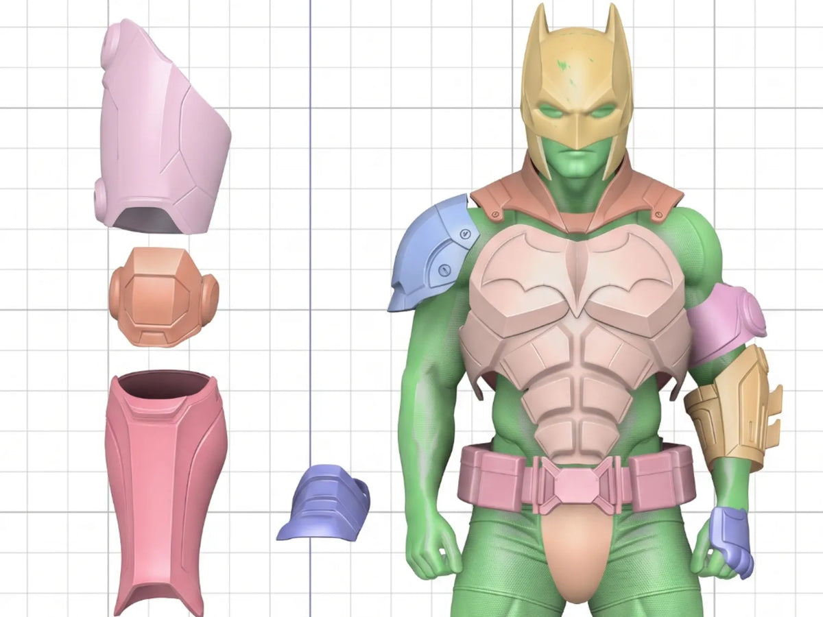 Tenue de Chevalier Batman Portable, Démontée EN Pièces - Cosplay Print