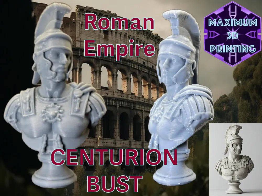 Buste de centurion romain - Ancien guerrier romain - Art Print