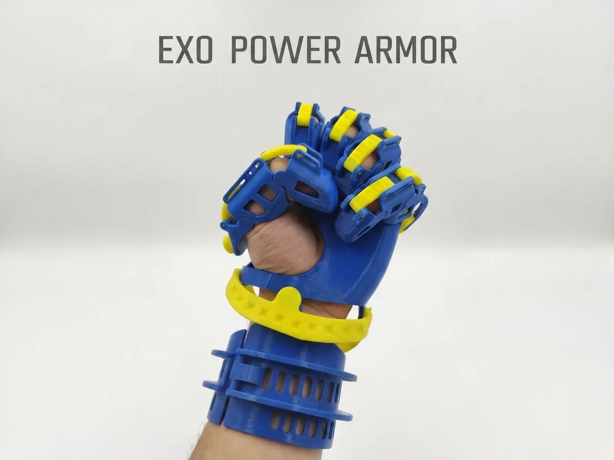 Gant d'armure assistée exosquelette cybernétique - Cosplay Print