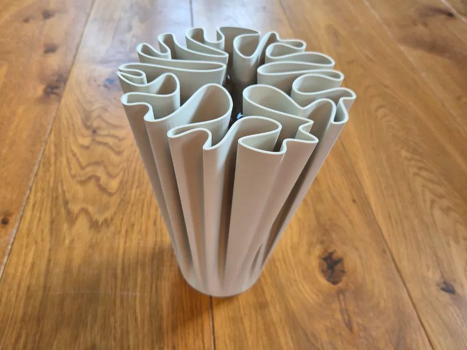 Vivi un vase ondulé organique – Étanche et mode vase - Maison Print