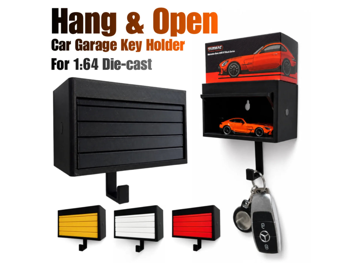 Porte-clés de garage automobile pour affichage de modèles réduits moulés sous échelle 1/64 - Auto Print