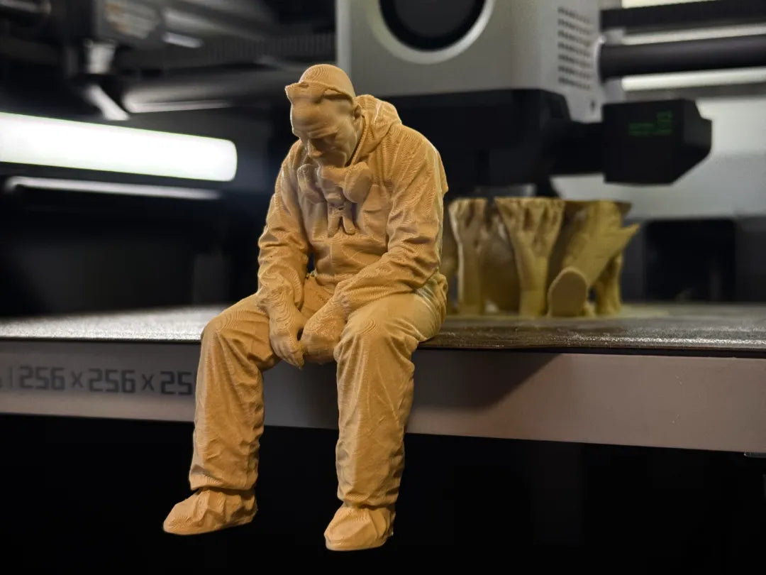 Figurine Walter White triste (Breaking Bad) sur un rebord - Geek Print