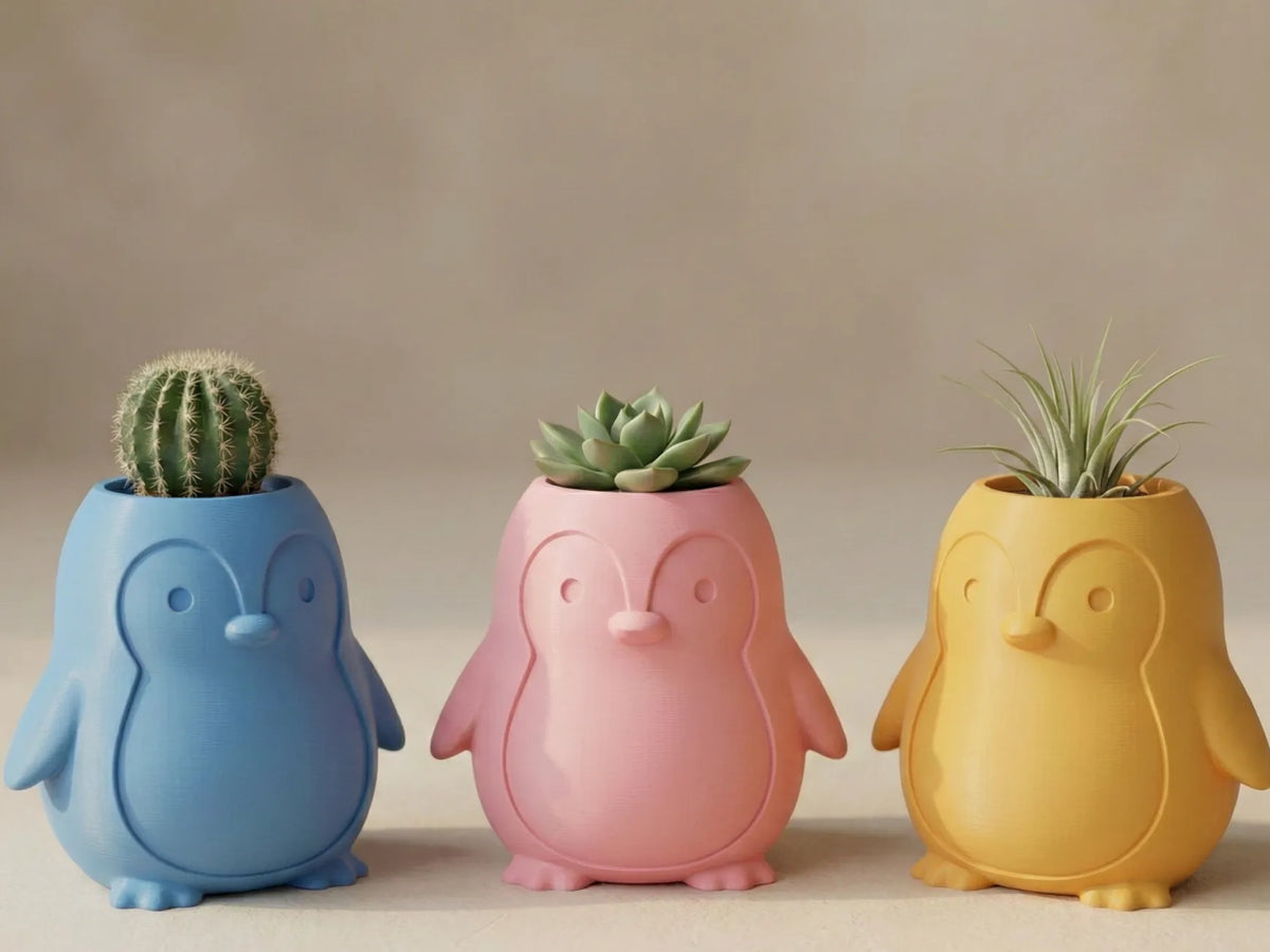 "Sir Waddleton" - Jardinière Pingouin Mignonne - Geek Print