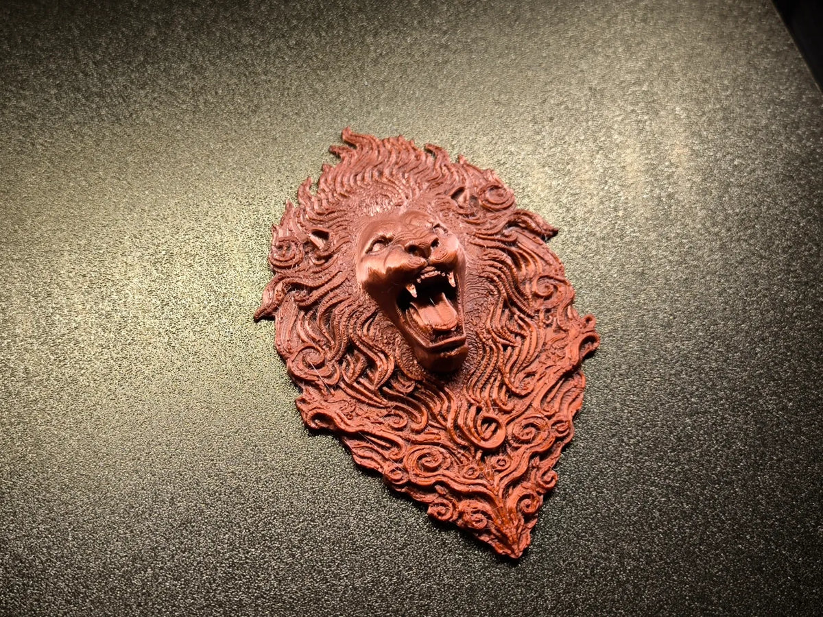 Lion Gardien Légendaire - Art Mural 3D & Emblème - Art Print