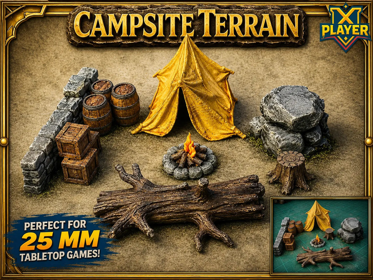 Camping, Barrage routier, Terrain rocheux: DnD PF Mini - Jeux Print