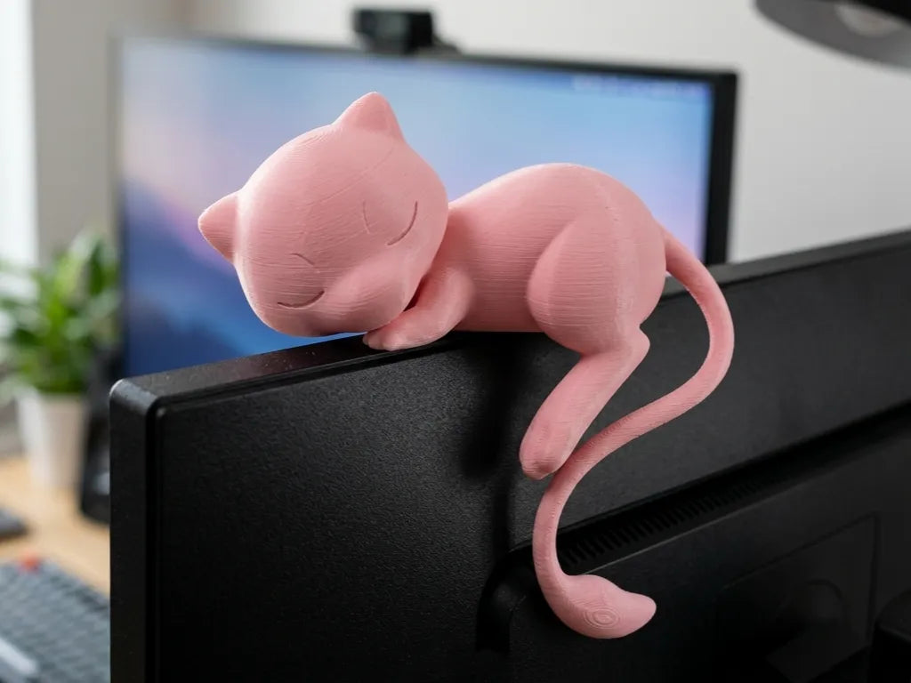 Mew Endormi Câlin Compagnon de Moniteur Pokémon - Figurine Print