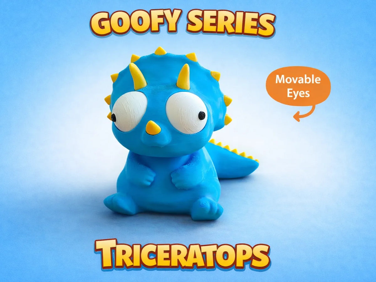 Série Dingo – Tricératops Yeux mobiles Noams - Maquette Print