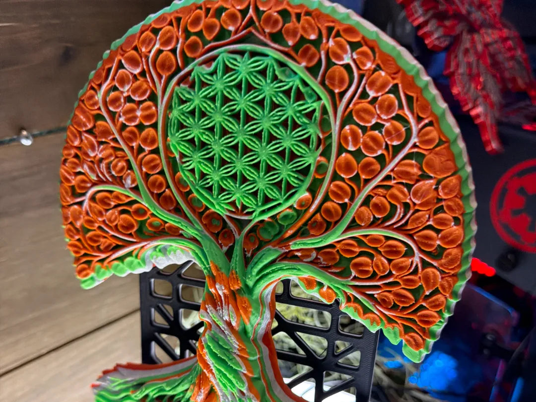 Arbre de Vie empilé de couleurs - Art Print