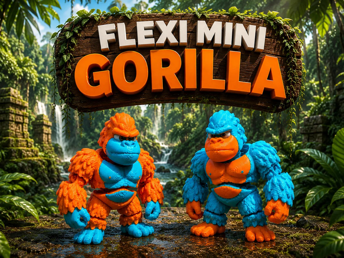 Flexi Mini Gorille - Figurine Print