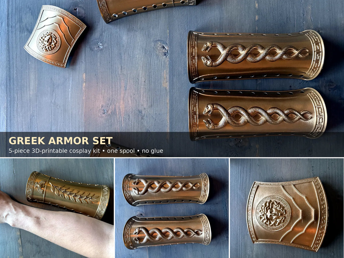 Ensemble d'Armure Grecque — Entièrement portable - Cosplay Print
