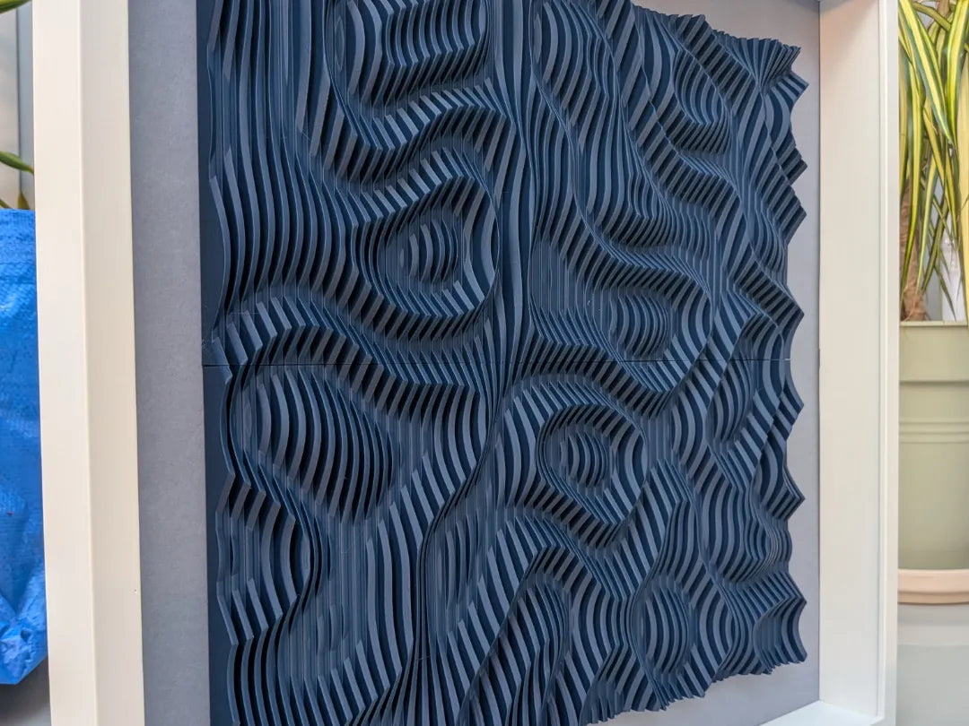 Formes d'onde #5 - Art mural paramétrique - Art Print