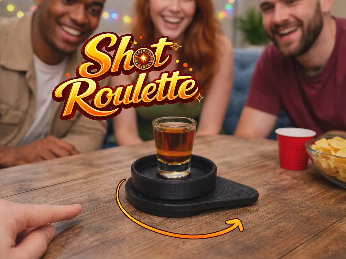 Roulette à Shots - Jeu à Boire Compact - Fêtes Print