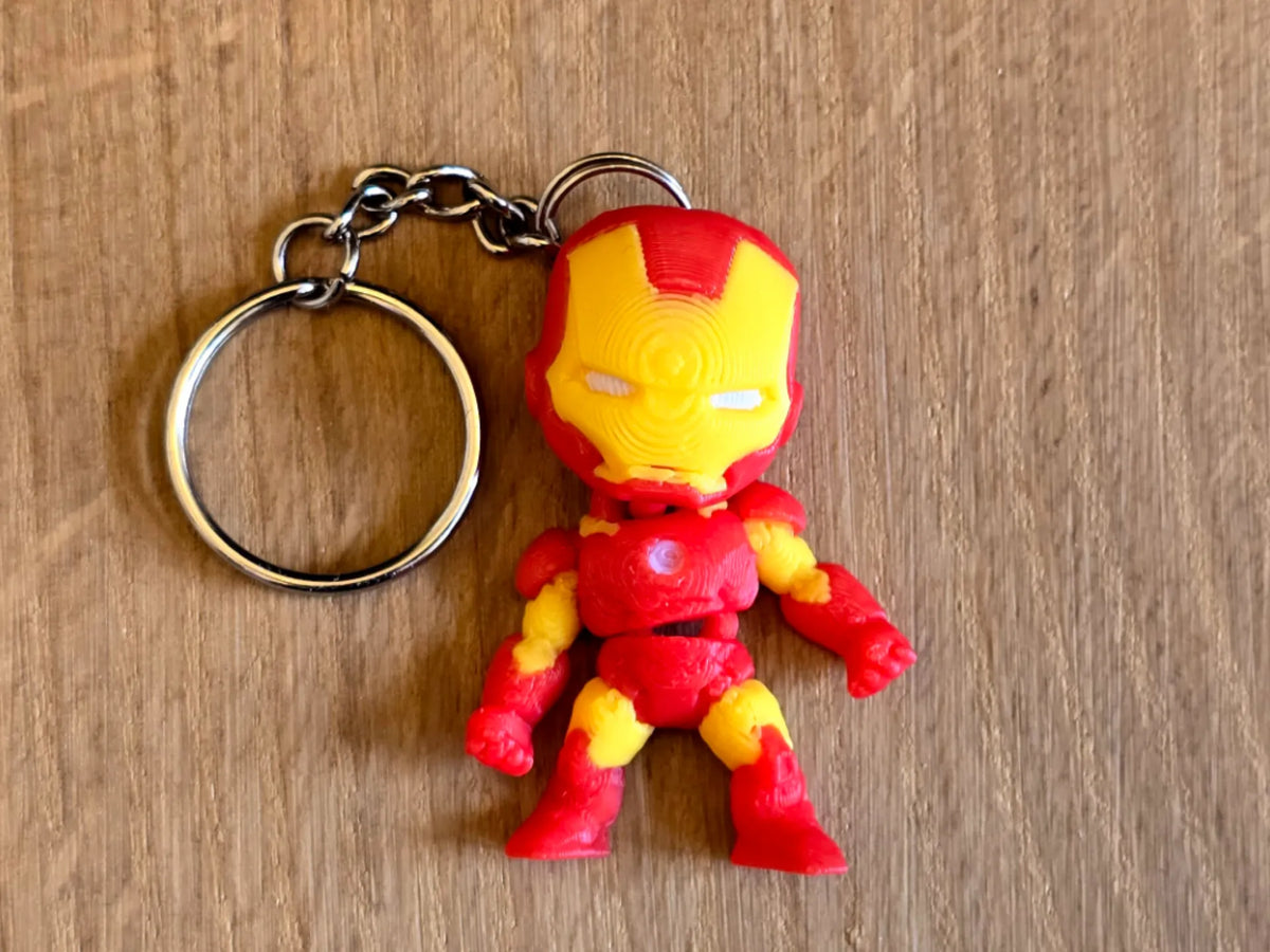 Porte-clés flexible Iron Man - Geek Print