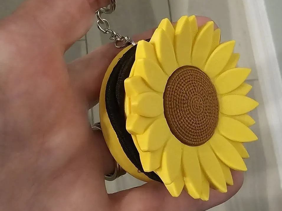 Porte-élastique à cheveux Tournesol Porte-clés - Beauté Print